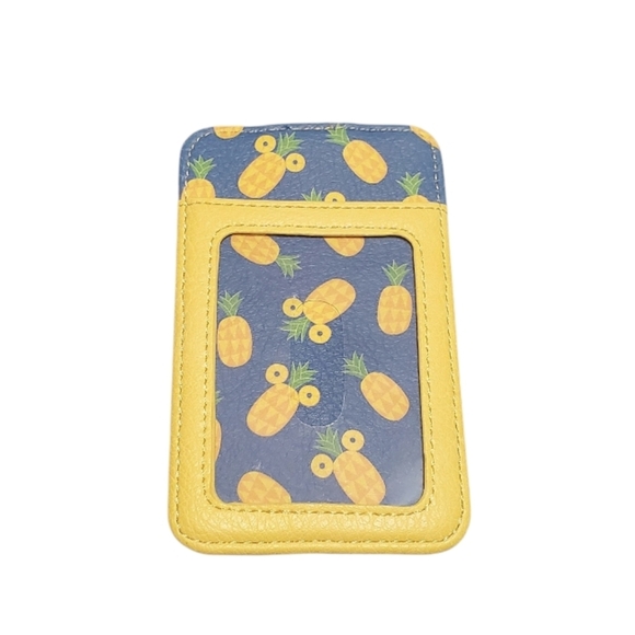NWT Disney Parks Mickey Mouse Pineapple Card Case Wallet - Picture 6 of 7